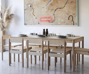 SoWatt Dining Table Large Plywood Timber Oak Natural Australian Made