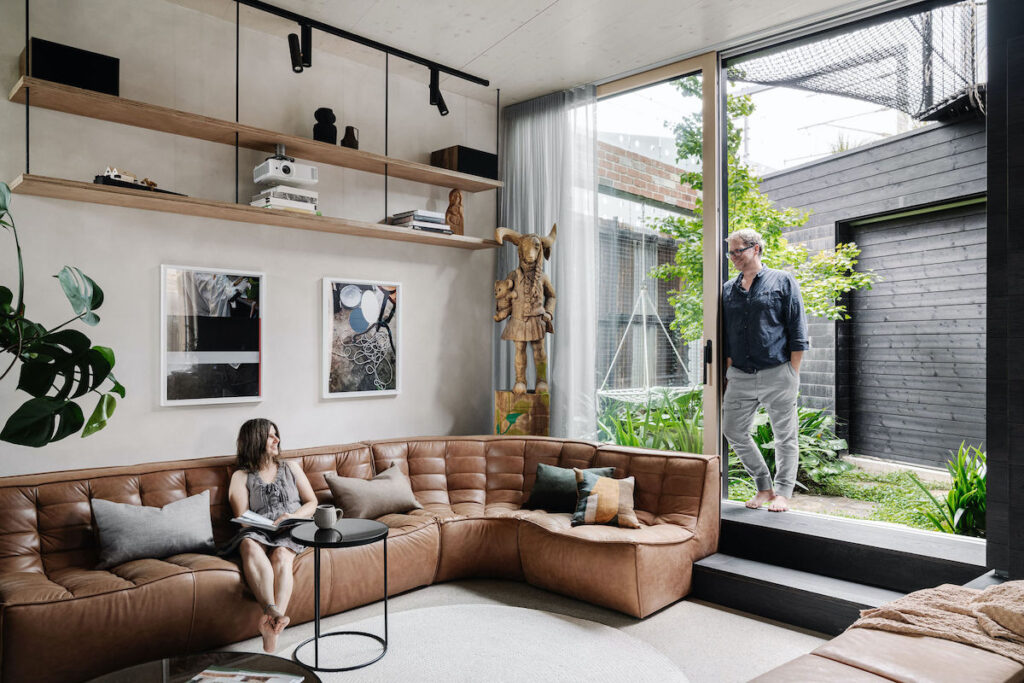 Though tightly sealed, this Passivhaus opens expansively at the rear to a verdant garden | Melbourne Design Studio's Hutt 01 Passivhaus