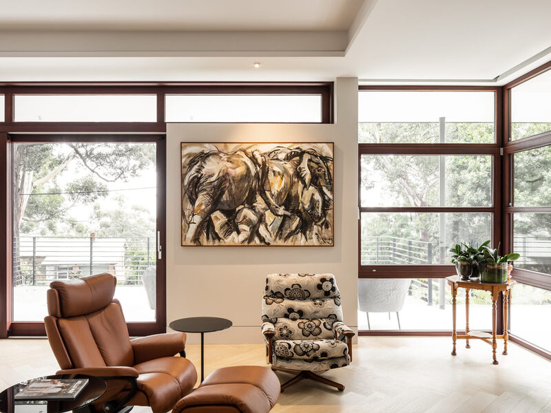 Bushfire Windows - living room mangerton project