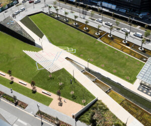 The Drying Green from above. Photo credit McGregor Coxall.