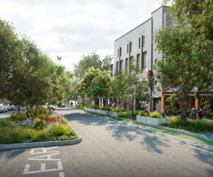 'After' concept image of Faraday Street, Melbourne. Credit: ASPECT Studio