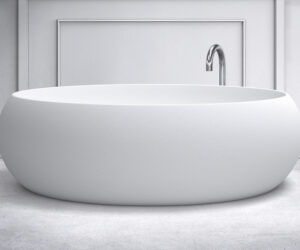 Lotus Bath in Diamond White