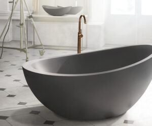 Oman Bath and Basin in Graphite