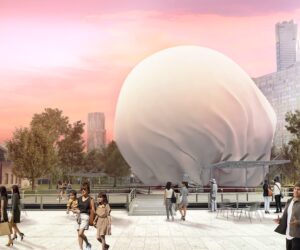 Render of (This is) Air by Nic Brunsdon, the 2023 NGV Architecture Commission on display at NGV International, Melbourne from 3 December 2023. Render courtesy of Nic Brunsdon.