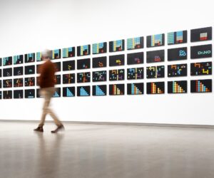 Peter Atkins, Dr No (after Maurice Binder) 2020–23. SUPERsystems: Peter Atkins and Dana Harris, installation view, TarraWarra Museum of Art, 2024 Courtesy of the artist, Tolarno Galleries, Melbourne and GAGprojects, Adelaide Photo: James Henry