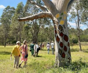 Western Sydney Parklands. Artists Shay Tobin and Djon Mundine.