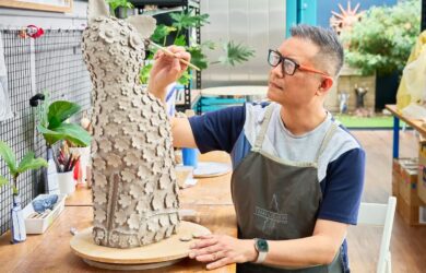 Vipoo Srivilasa in his studio. Photo: Matthew Stanton
