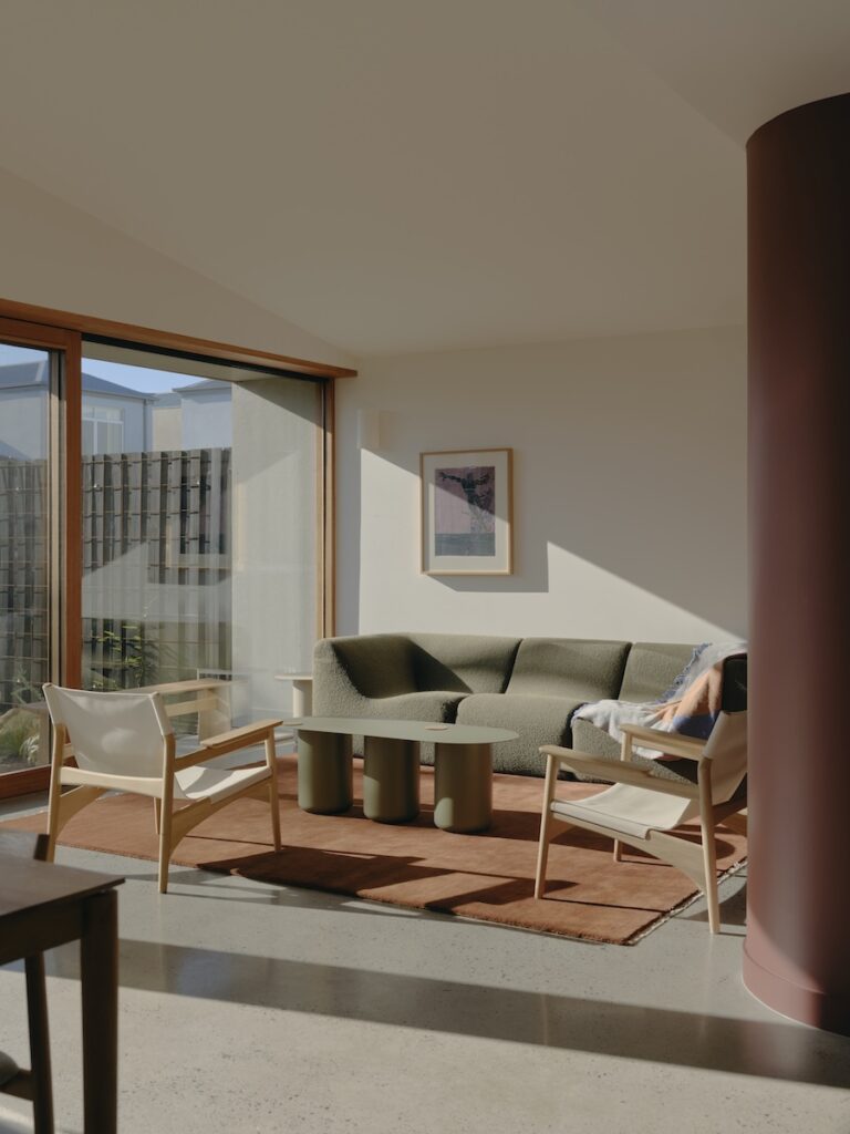 Large windows open in varied ways, forming an adaptable connection between interior and garden, photographed for green magazine issue 106: Embroidered by Tom Ross.