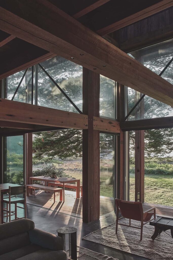 The main living area is focused on ocean views, photographed for issue 107: Weather Withall by Zella Casey Brown.