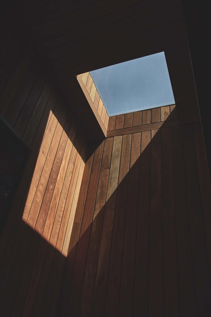 Strategic skylights track the movement of the sun throughout the day, photographed for issue 107: Weather Withall by Zella Casey Brown.