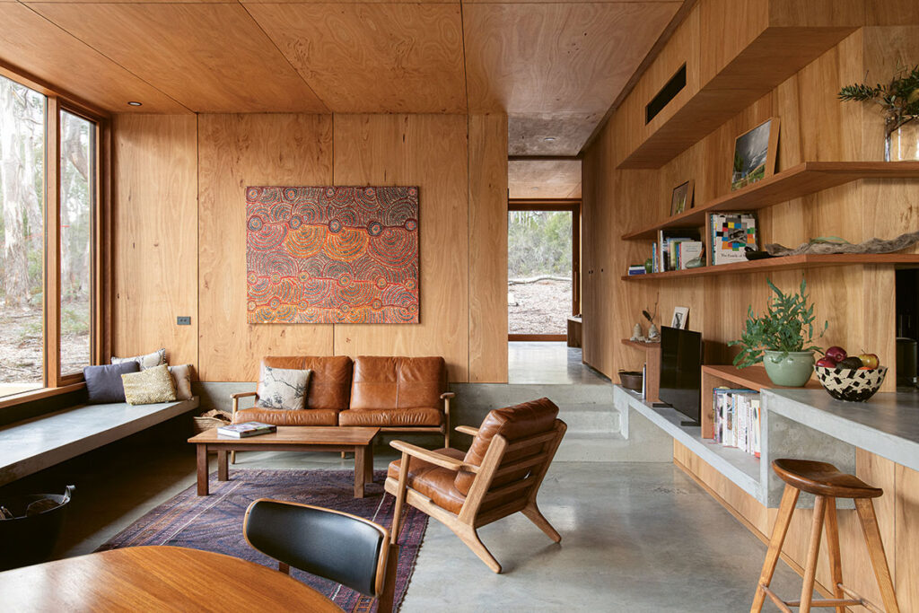 A deliberately minimal and non-distracting materials palette addresses the clients’ aim of “bringing the outside in.” Credit Anjie Blair.
