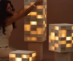 Winner Joanne Odisho and the Mod-u light. Image: Joanne Odisho