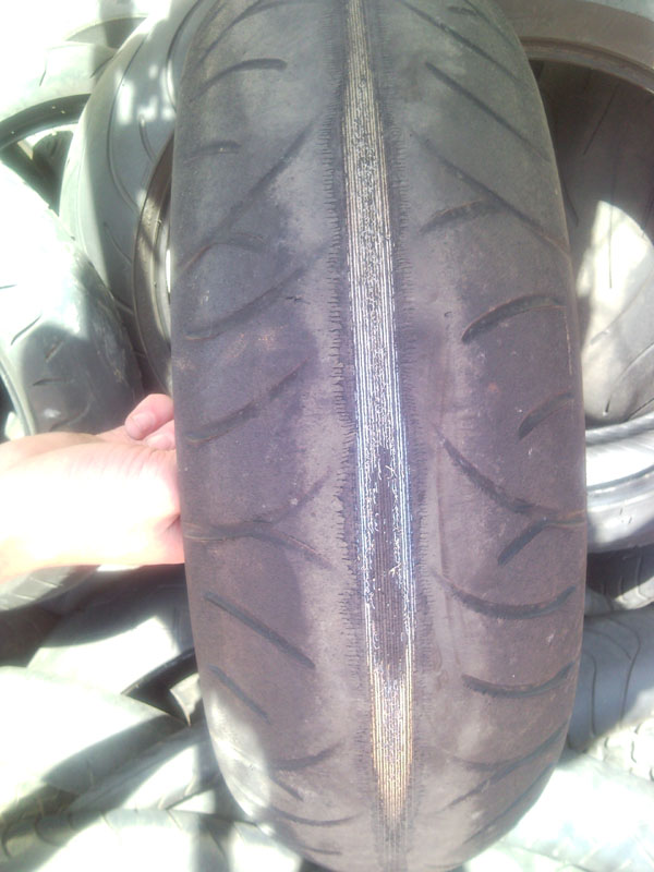 Paul's rear tyre