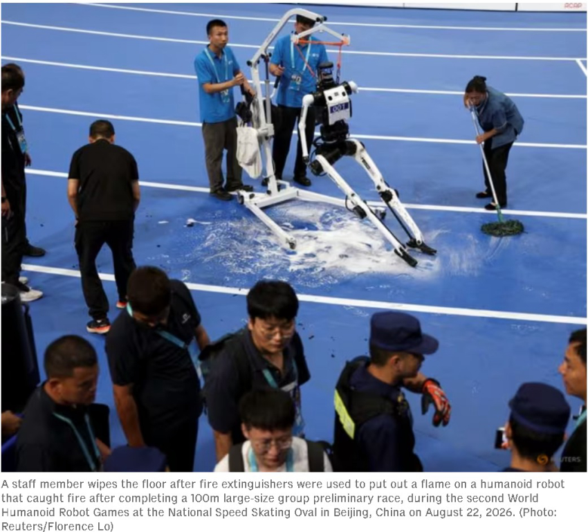 At China's 'robot Olympics', humanoids spar, sprint and perform taichi