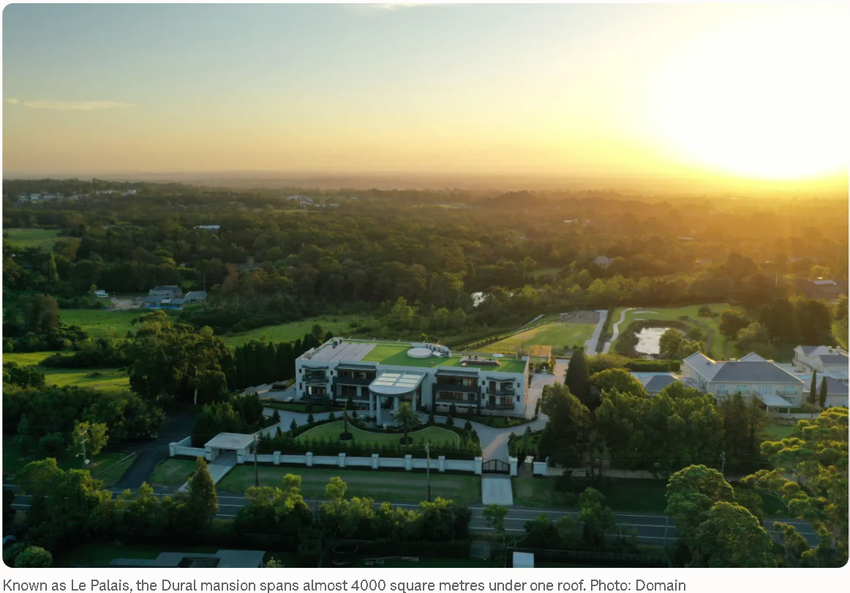 Sydney’s biggest mansion hits market for eye-watering price