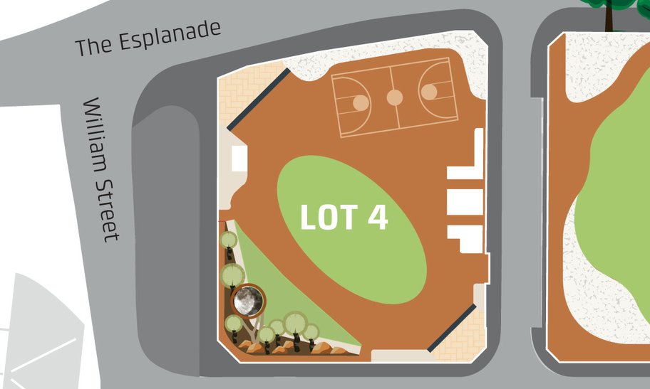 Lot 4 at Elizabeth Quay event space map