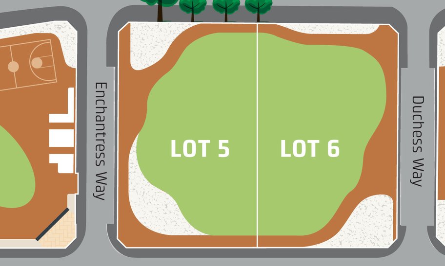 Lot 5 & 6 at Elizabeth Quay event space map.