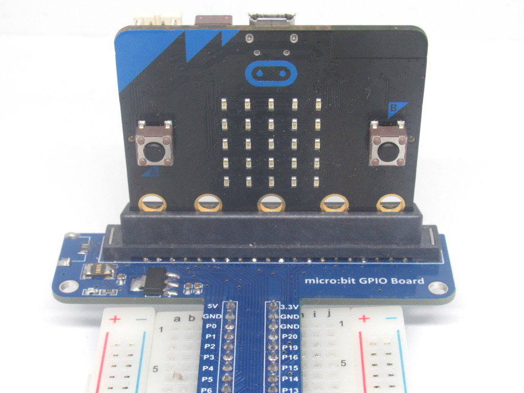 Insert the Micro:bit into the Breakout board