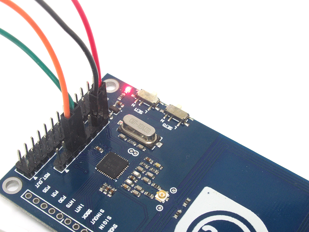 Connect jumper wire to SCL on NFC Module
