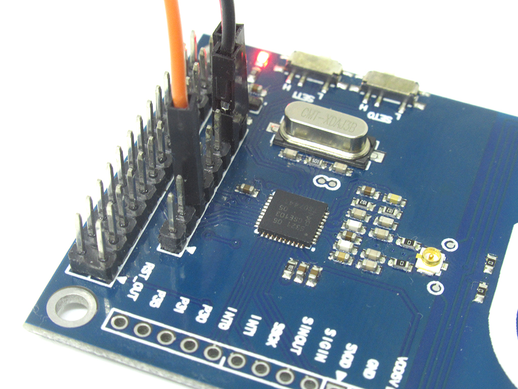 Connect jumper wire to SDA on NFC Module
