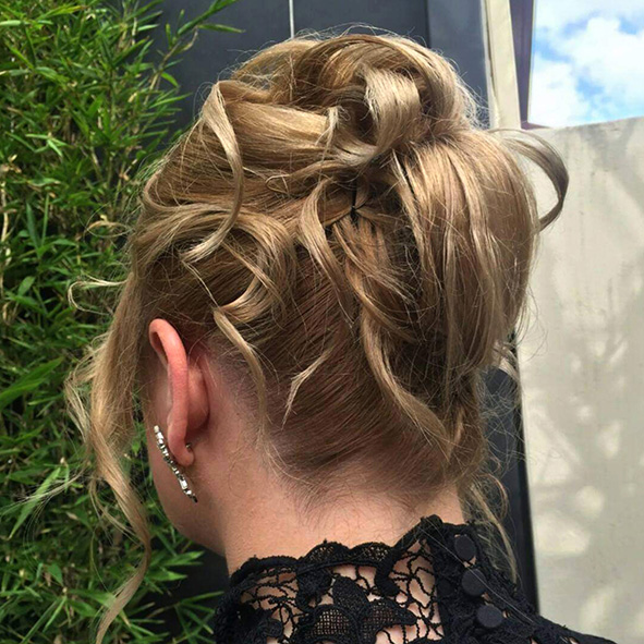 Female formal up-do