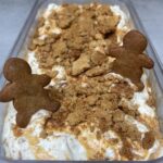 Gingerbread ice cream with gingerbread men