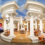 Statue of David in colosseum replica in pub