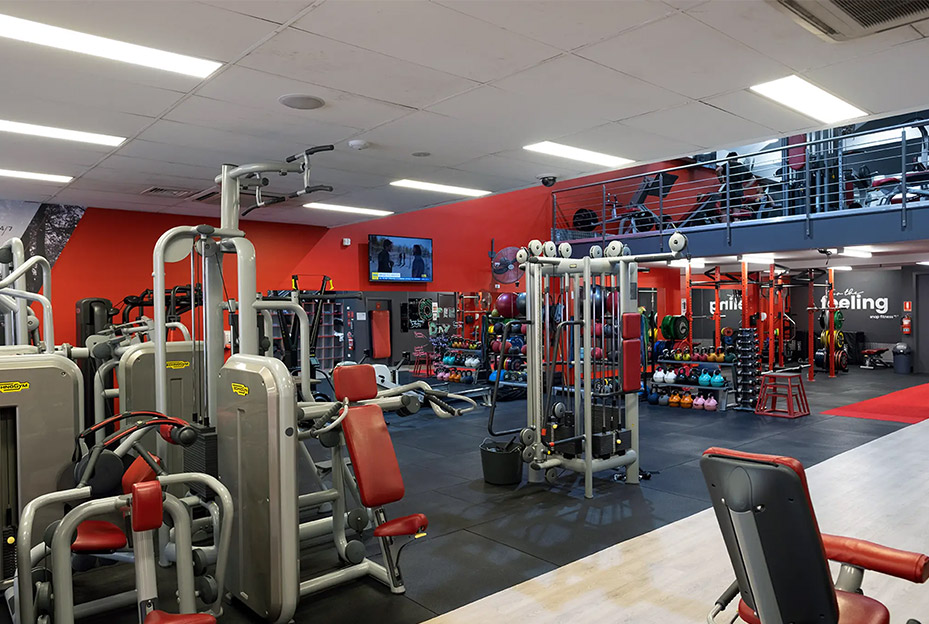 Interior of Snap Fitness gym in Brunswick