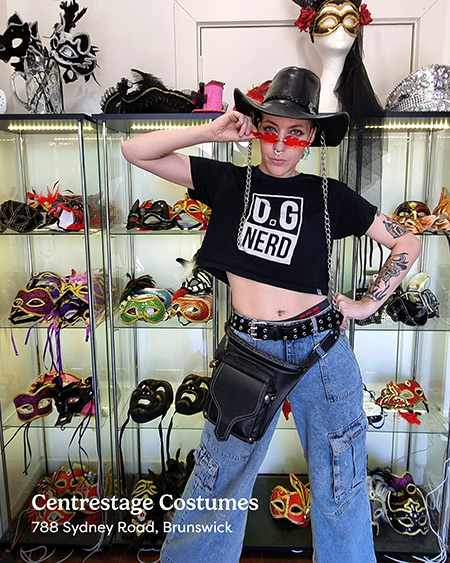 Roxy Rawhide; new owner of Centrestage Costumes on Sydney Road Brunswick.