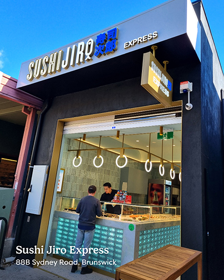 Sushi Jiro Brunswick in the Barkly Square Laneway on Sydney Road Brunswick.
