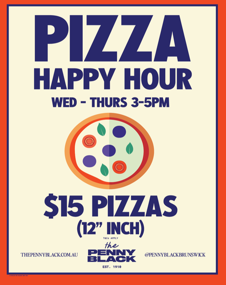 Penny Black: Pizza happy hour