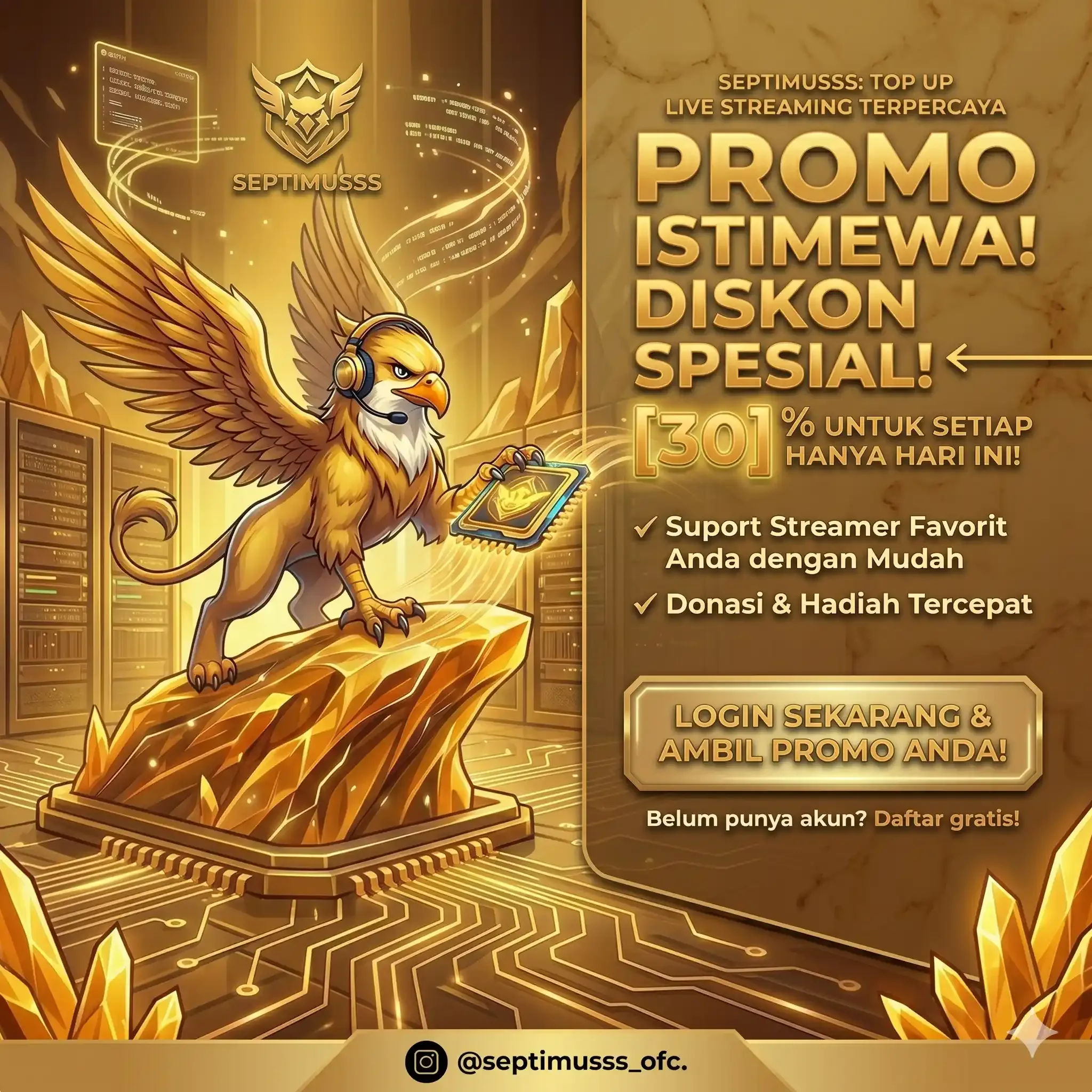 Septimusss Top Up — Termurah, Terpercaya, 24/7
