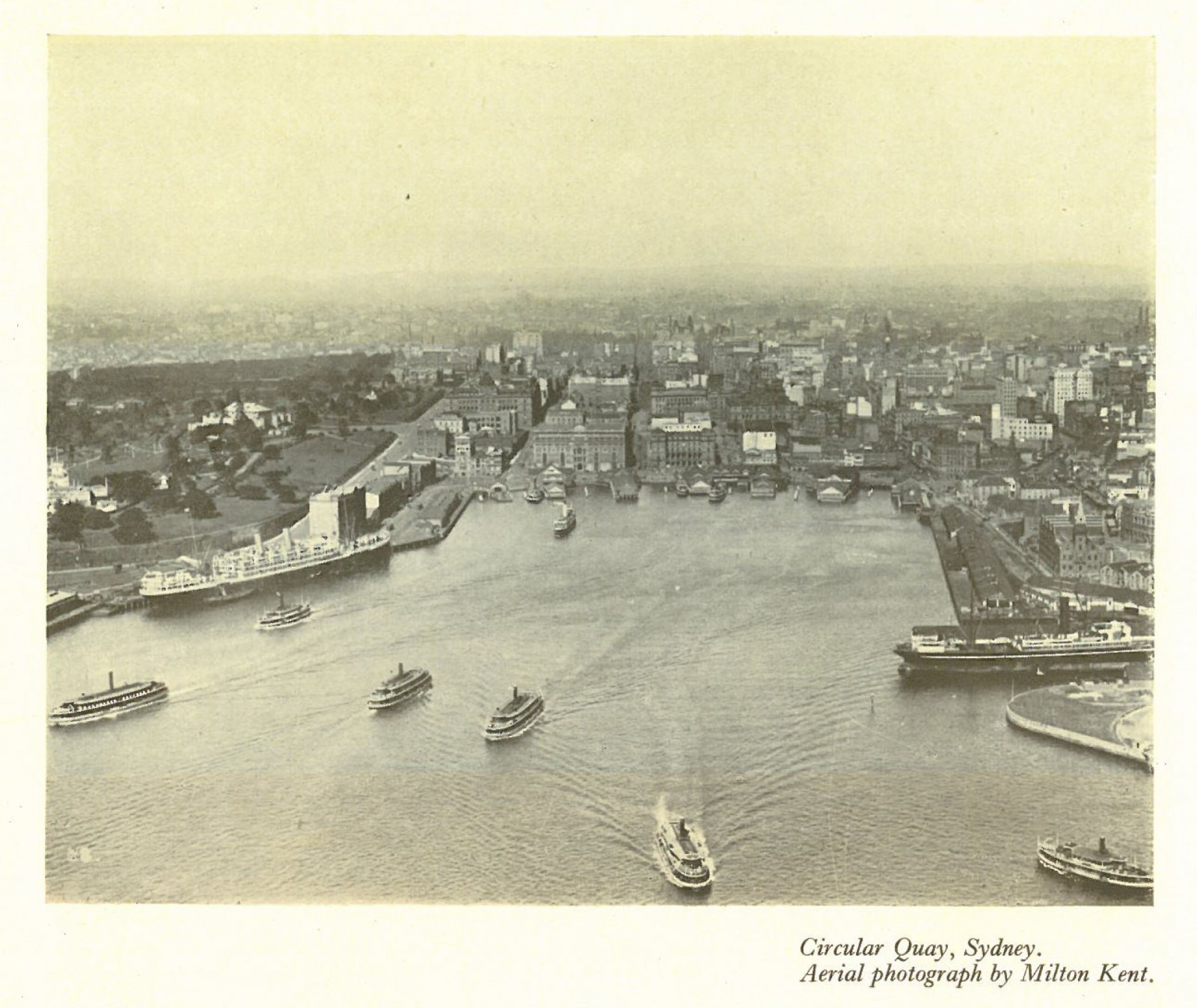 City of Sydney from above, circa early 1920's (Source: Australia Beautiful 1928, Photograph by Milton Kent)