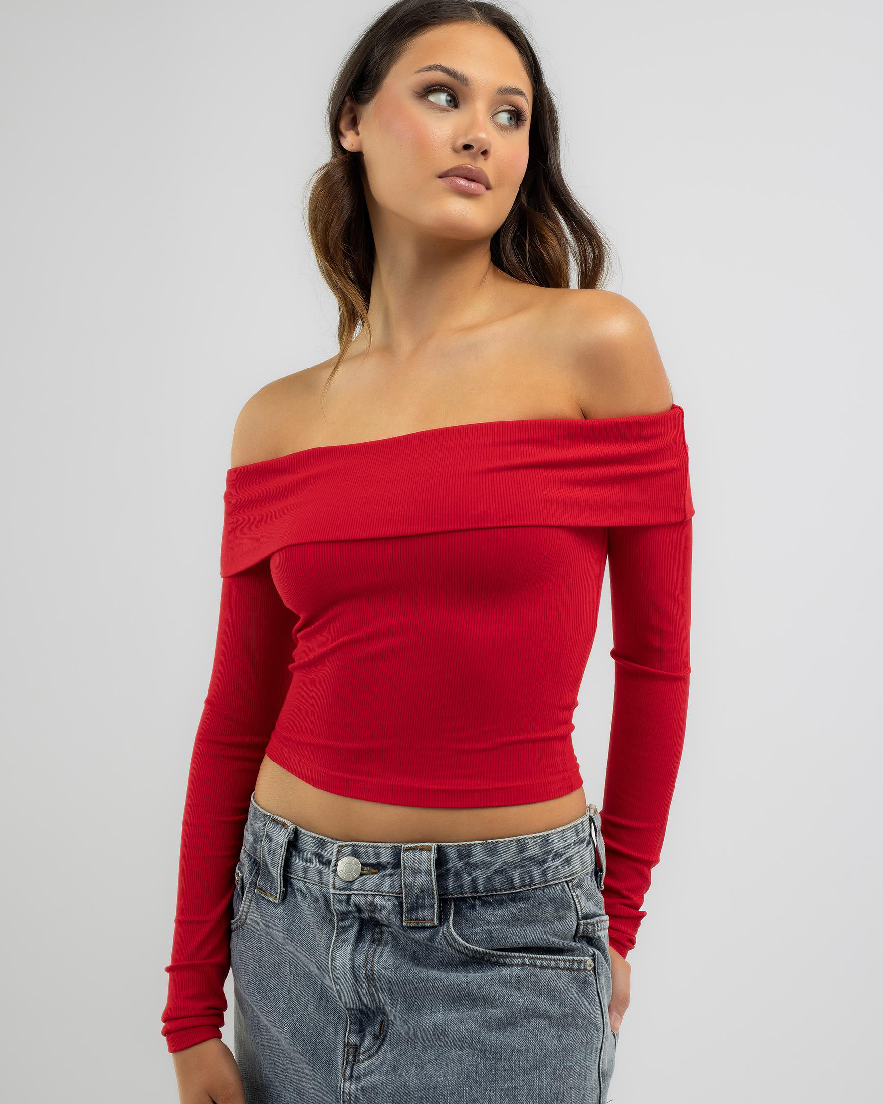 Ava And Ever Bella Off Shoulder Long Sleeve Top - Picture 11 of 25