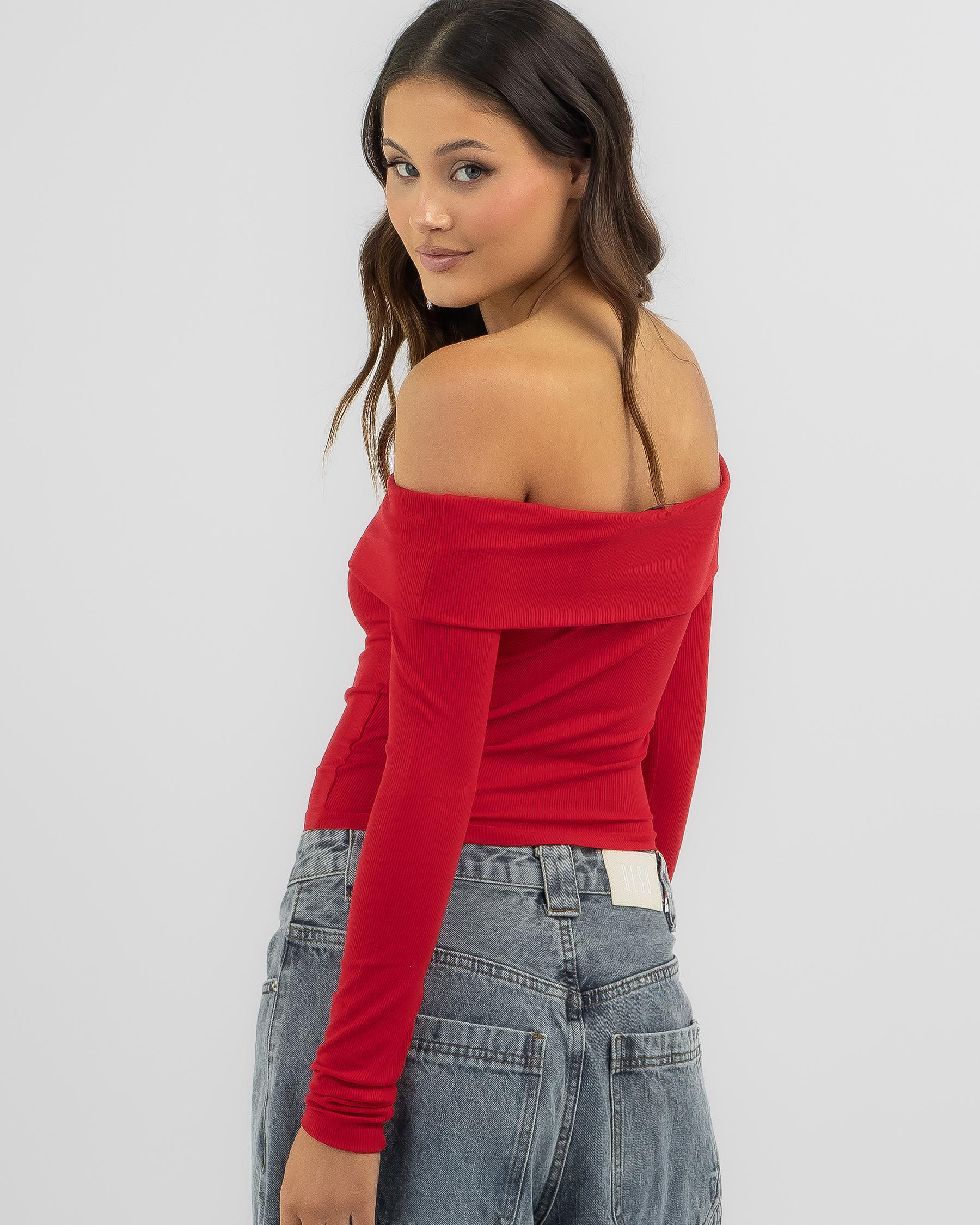 Ava And Ever Bella Off Shoulder Long Sleeve Top - Picture 13 of 25
