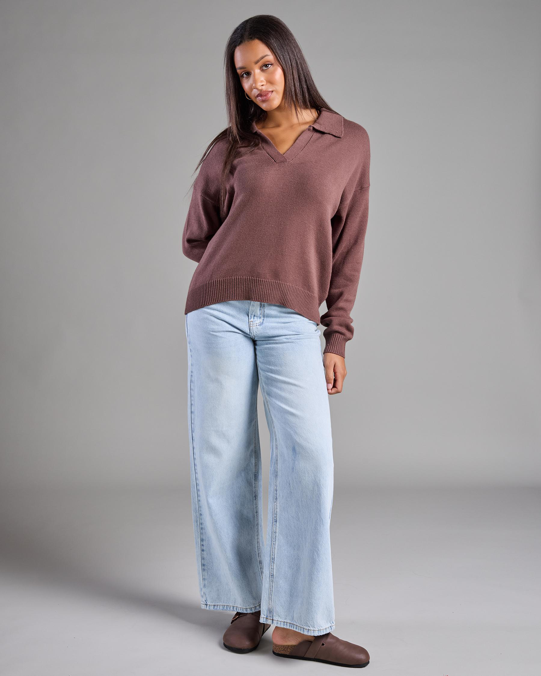 Ava And Ever Anthea Polo Collar Knit Jumper - Bild 9 von 12