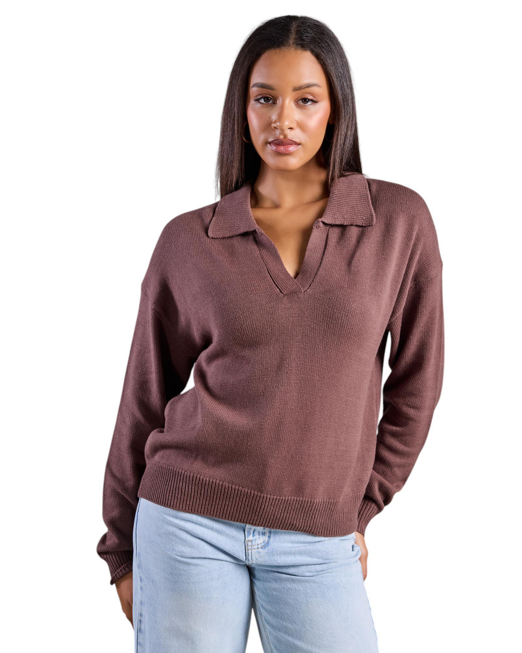Ava And Ever Anthea Polo Collar Knit Jumper - Bild 8 von 12