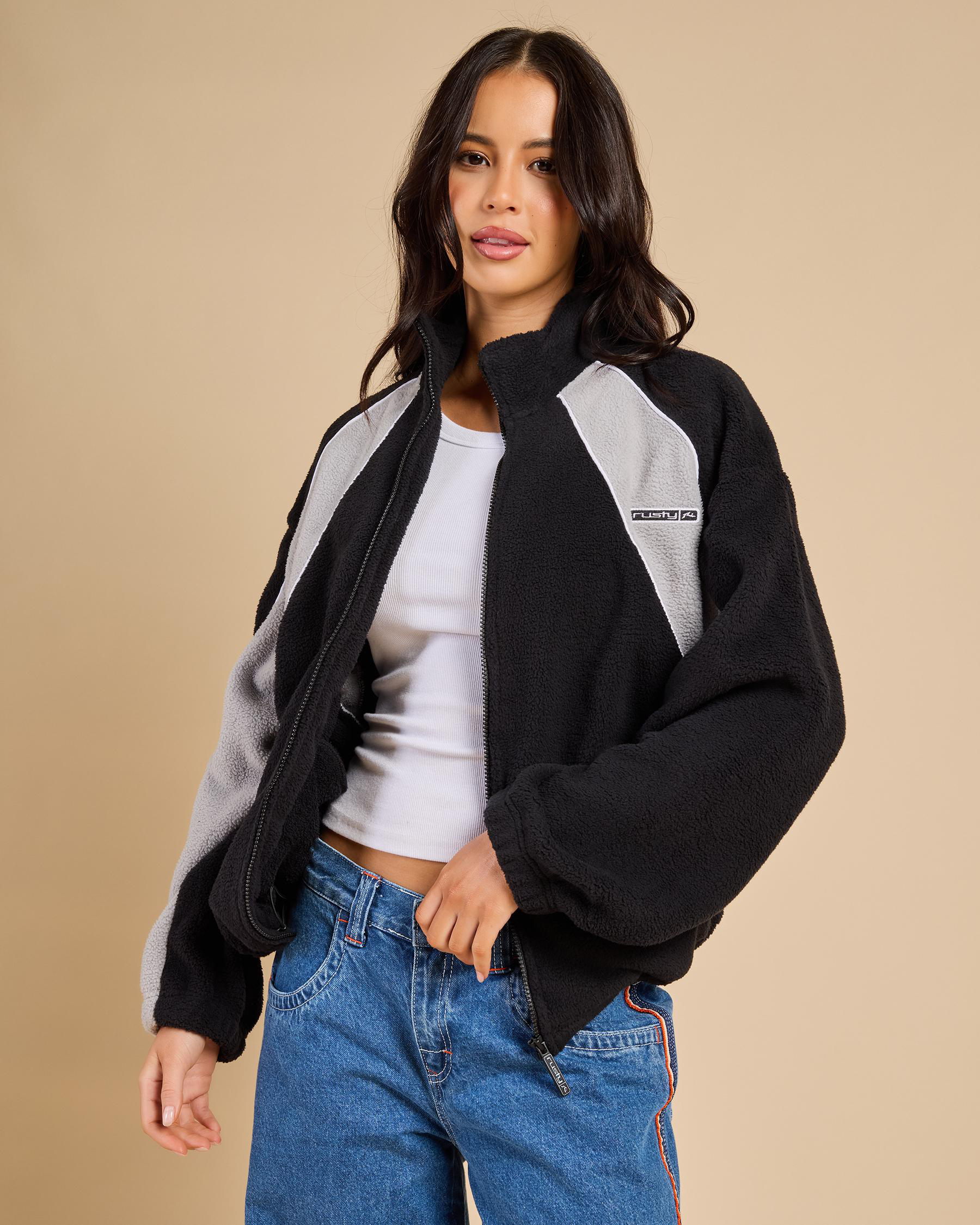 Rusty Two Tides Zip Through Jacket | eBay Australia