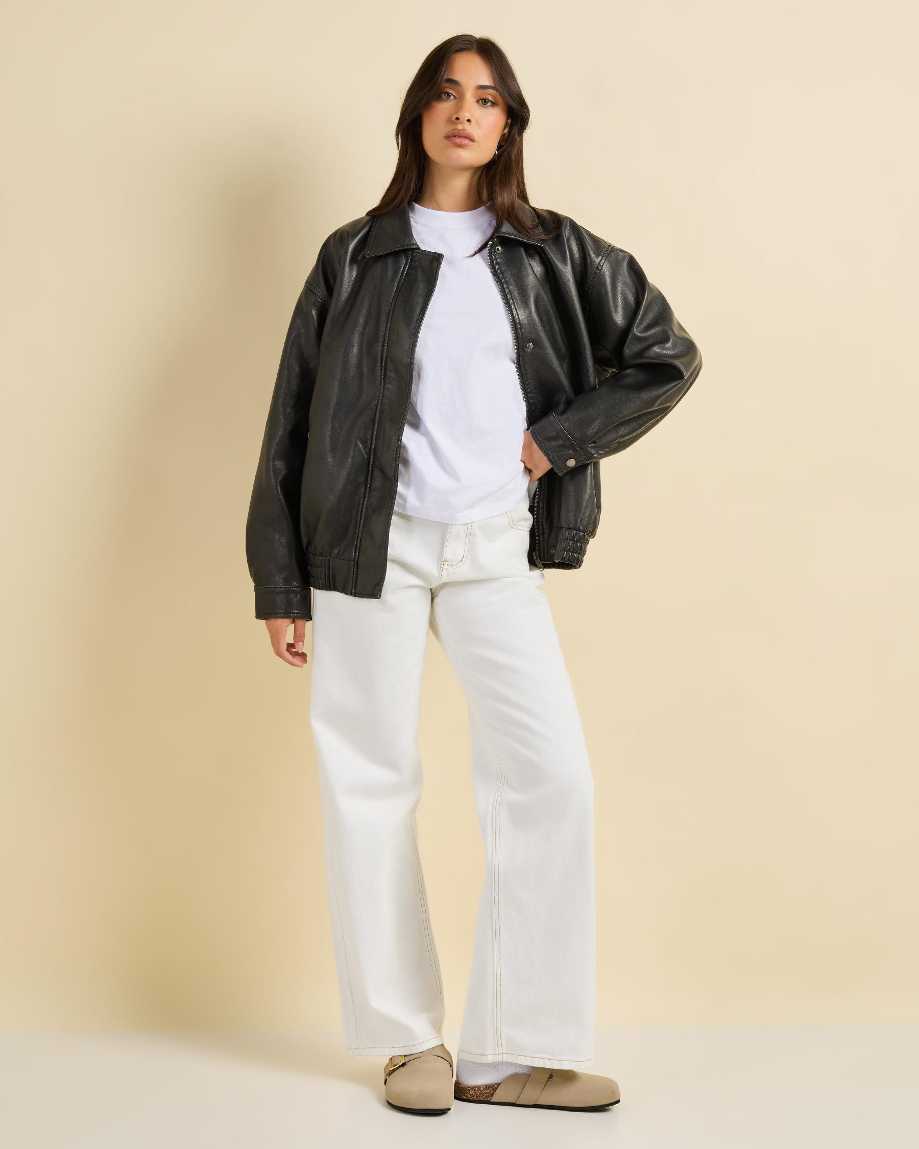 Ava And Ever Maverick Faux Leather Bomber Jacket - Picture 17 of 21