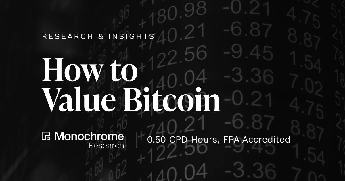 How to Value Bitcoin