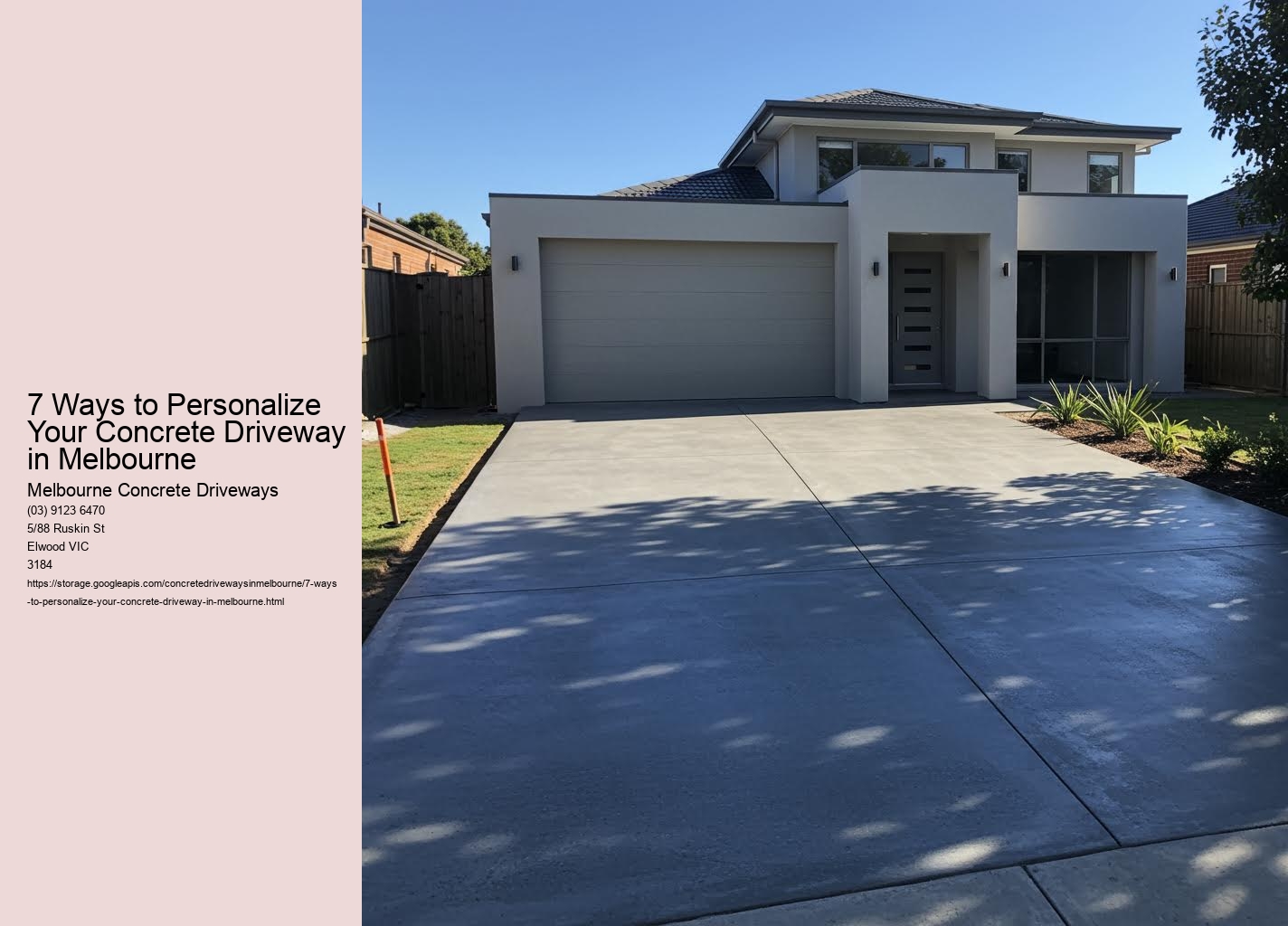 7 Ways to Personalize Your Concrete Driveway in Melbourne