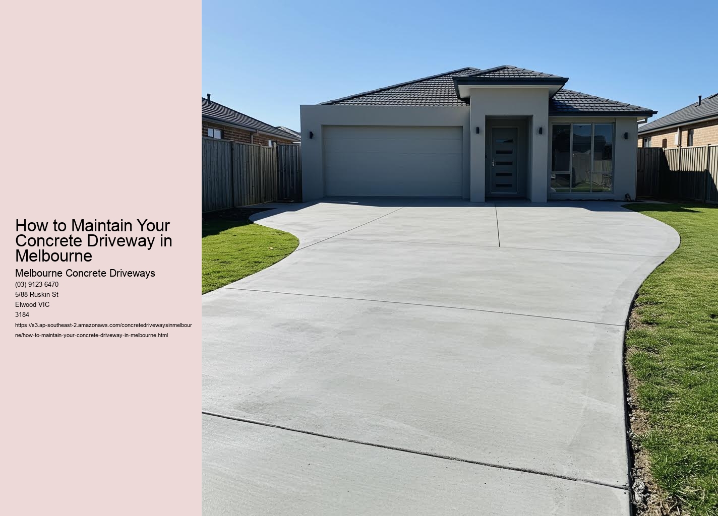 How to Maintain Your Concrete Driveway in Melbourne
