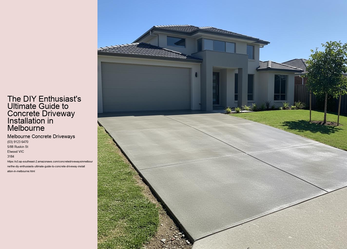 The DIY Enthusiast's Ultimate Guide to Concrete Driveway Installation in Melbourne
