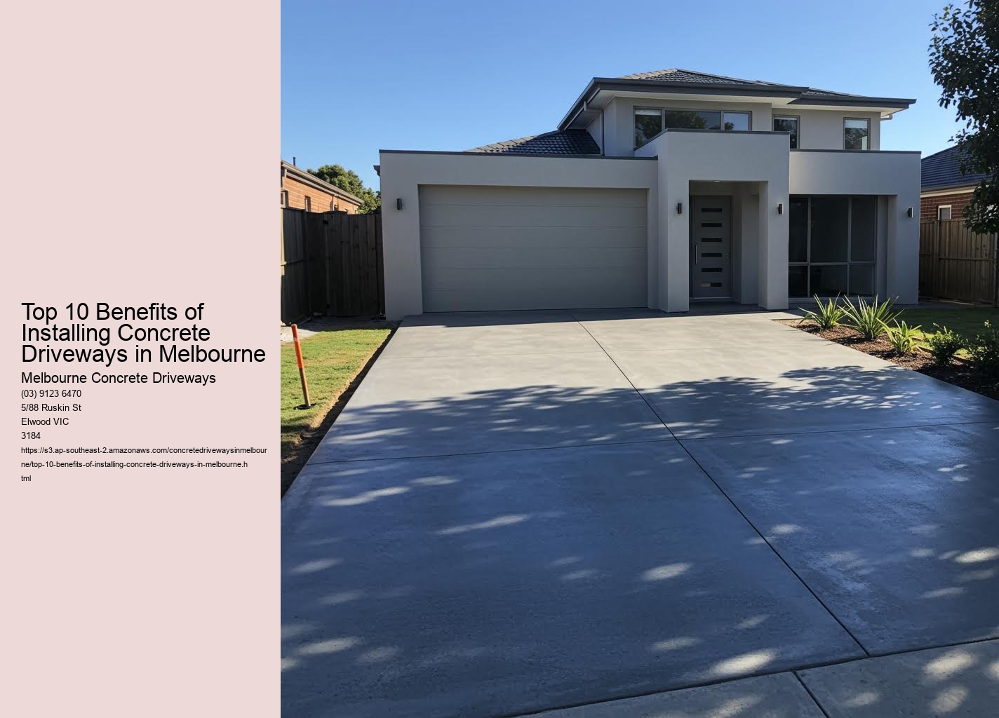 Top 10 Benefits of Installing Concrete Driveways in Melbourne