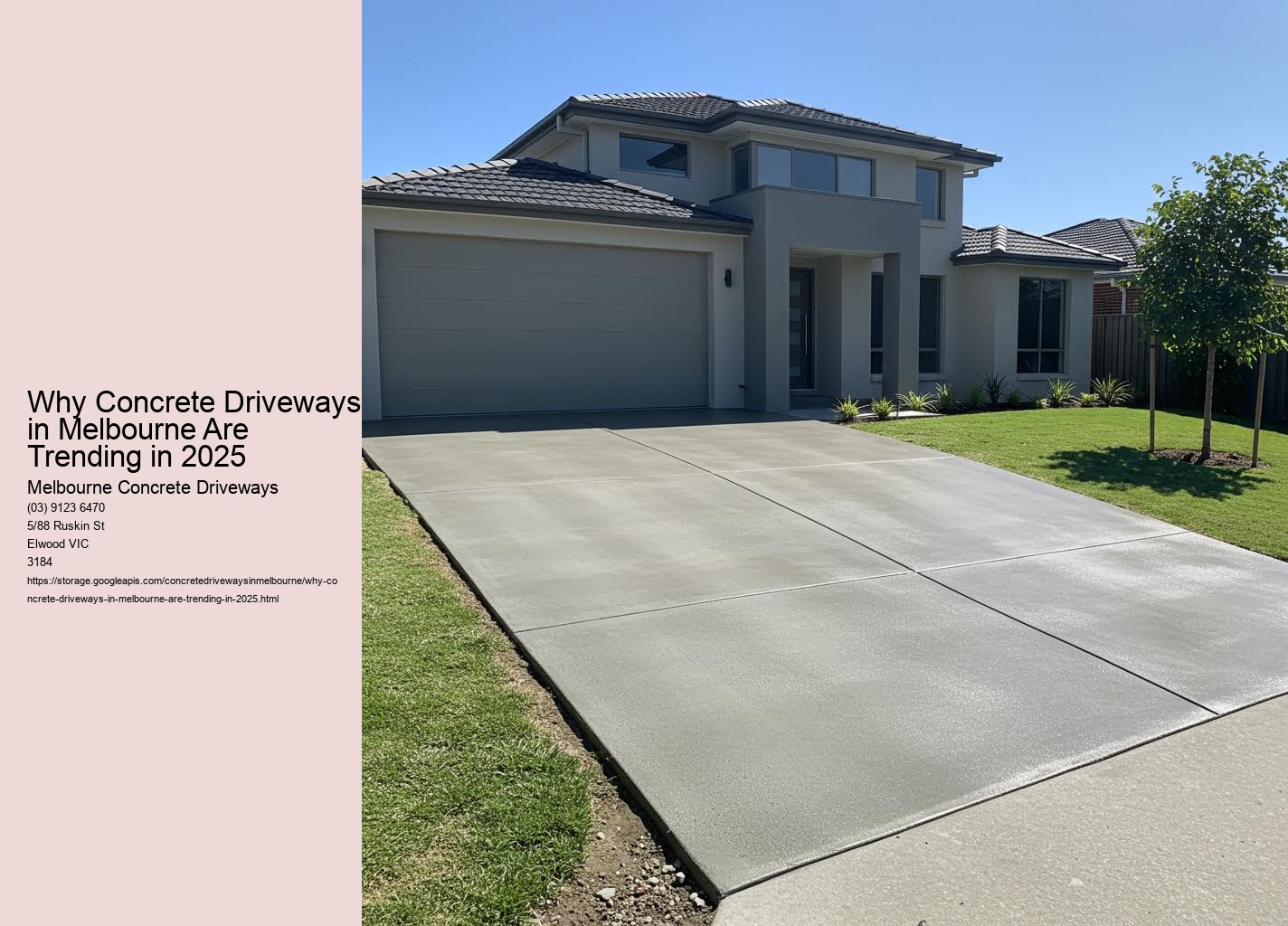 Why Concrete Driveways in Melbourne Are Trending in 2025