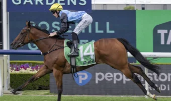 Satono Glow Books Coolmore Stud Stakes 2026 Shot with Roman Consul Triumph
