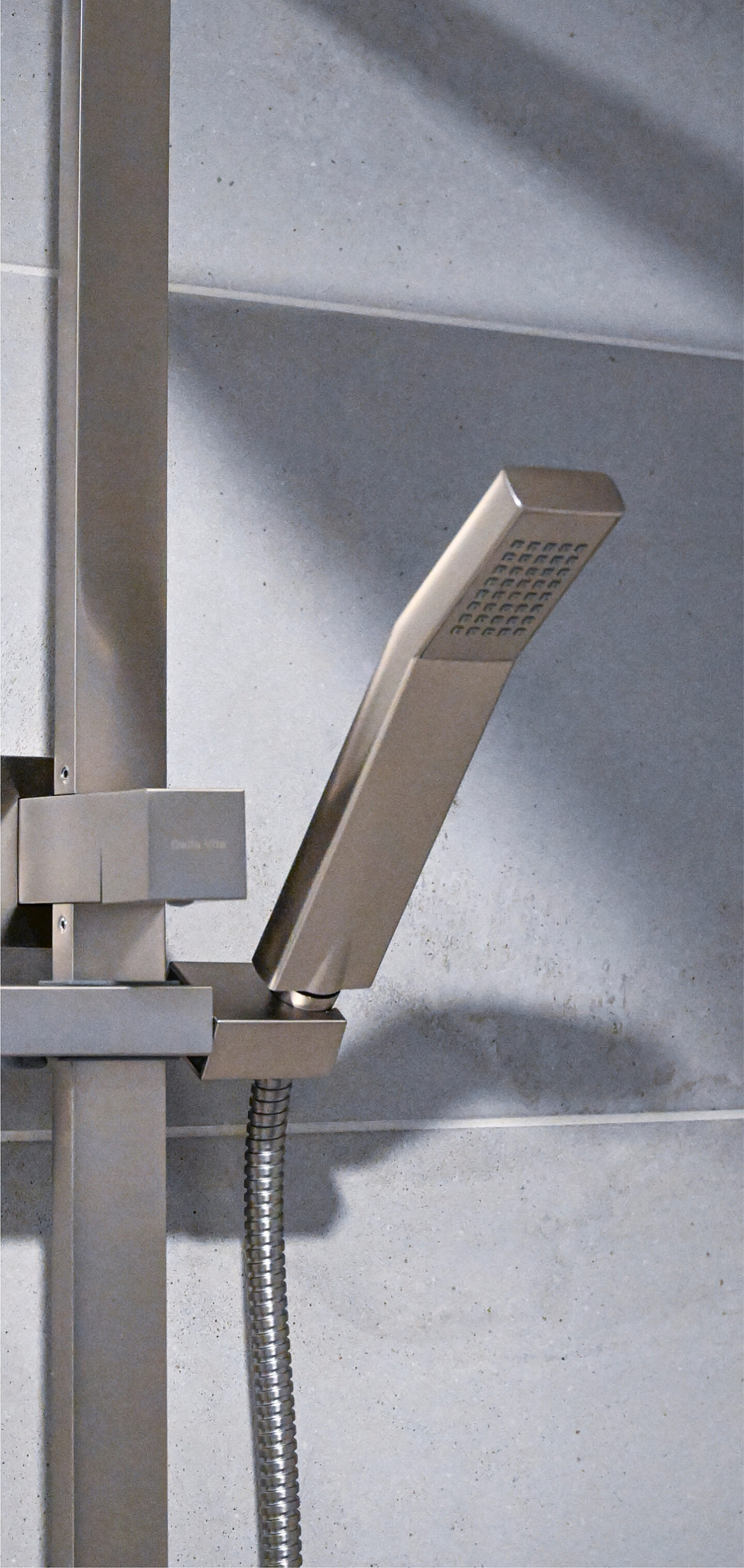 Nickel Dual Shower Combo Angle Della Vita Mobile