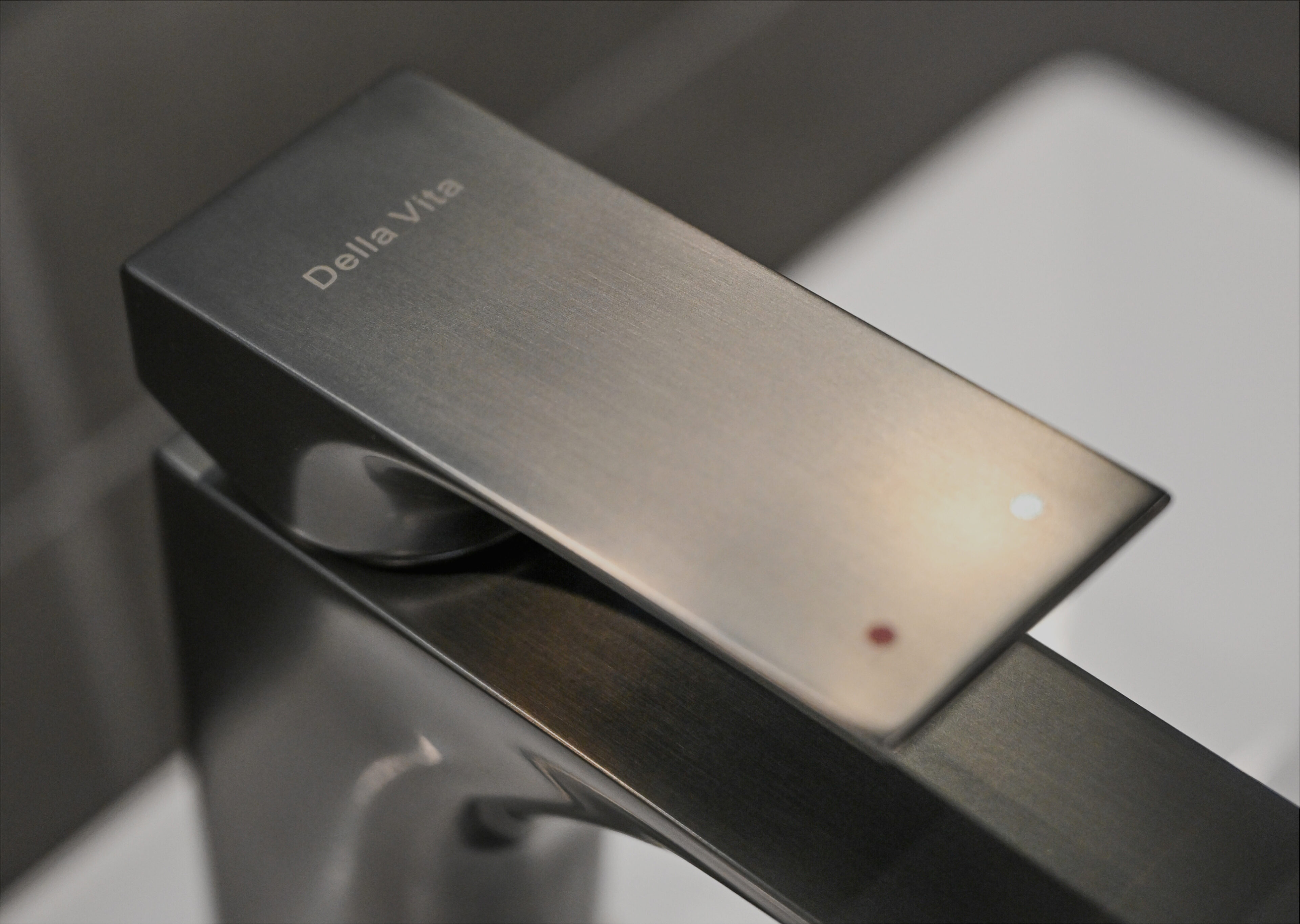 Gunmetal Basin Mixer Angled Della Vita Desktop