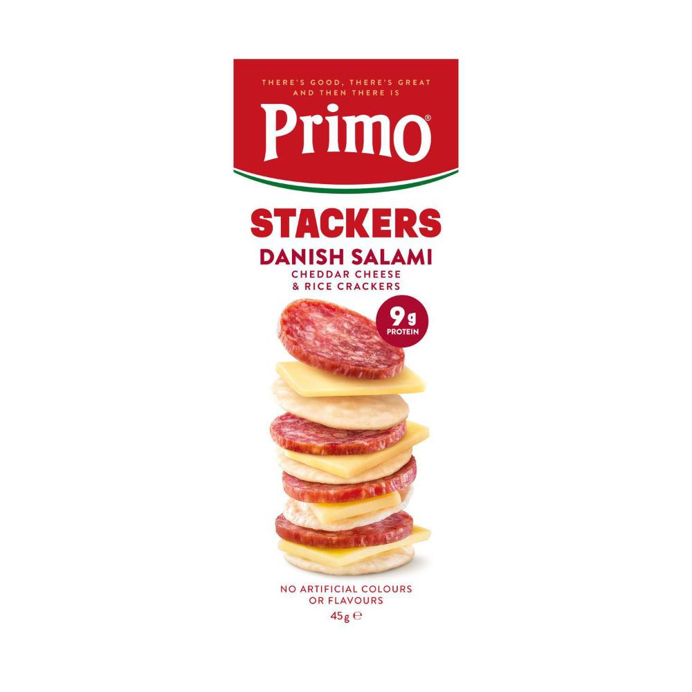 Primo Stacker Danish Salami Cheese & Crackers | 45g