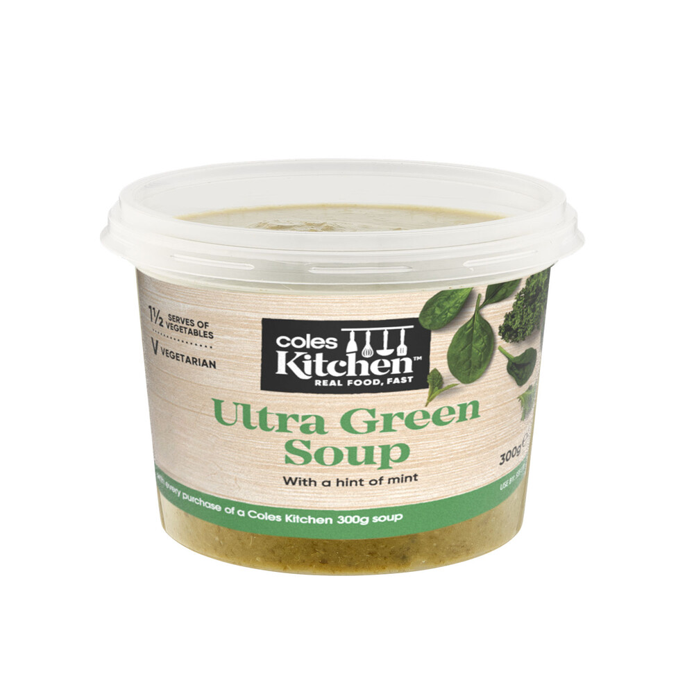 Coles Kitchen Ultra Green Soup | 300g